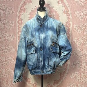 Vintage upcycled moto jacket Sz L